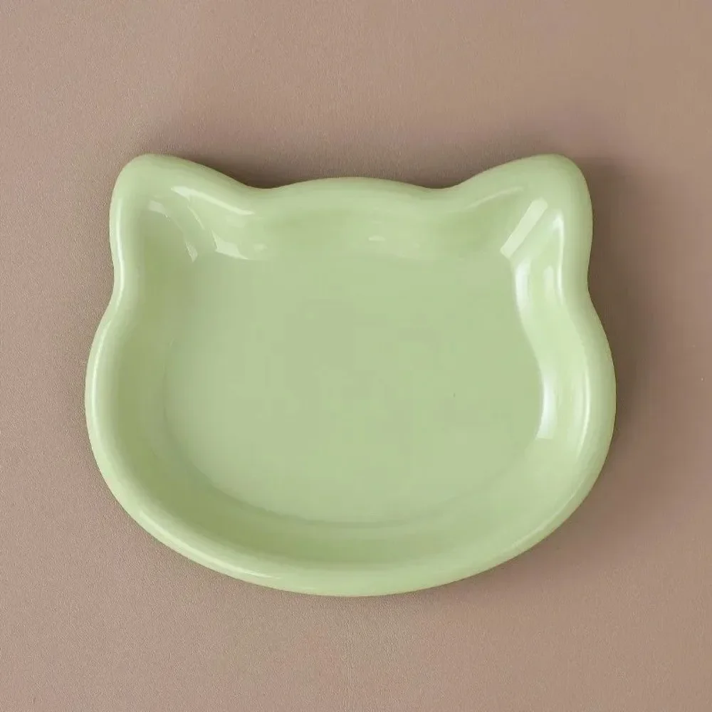 1/4 Stück Niedliche Katzenförmige Futterschale aus Kunststoff, Kippsicher, Rutschfeste Haustierfutterschale – Detail 6