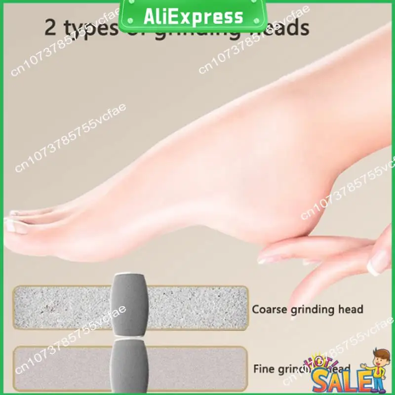 A04R Pediküre-Werkzeuge, professionelles Fußpflege-Werkzeug mit 2 Schleifköpfen unterschiedlicher Dicke