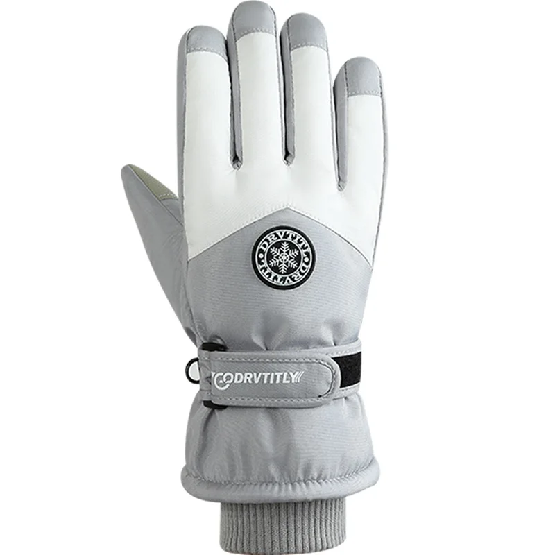 قفازات التزلج النسائية الشتاء قفازات ركوب الدراجات قفازات الصوف سميكة الدفء في الهواء الطلق والبرد واقية ركوب قفازات قطنية #5