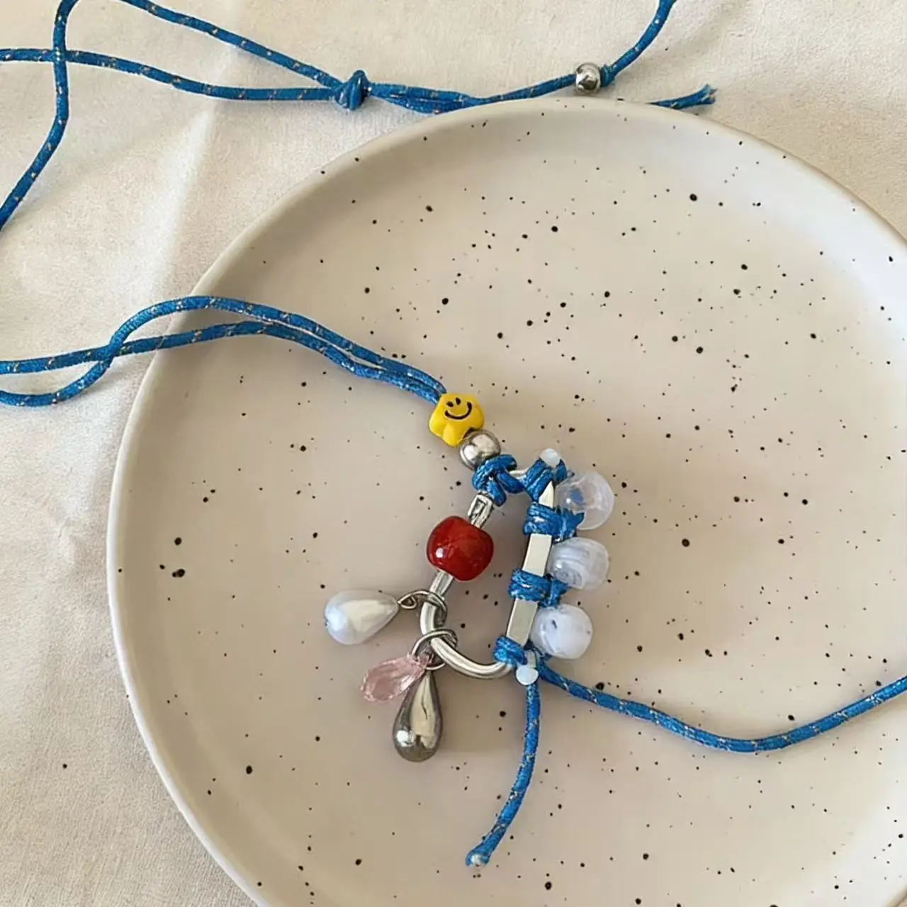Handcrafted Necklace Multifunctional Fun Adjustable Woven Cotton Choker Trendy Elegant Premium Jewelry for Her