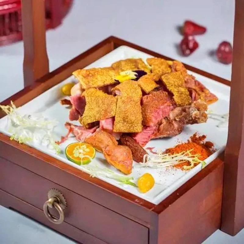 Tableware Platter Beijing Roast Duck Splitting Restaurant Special Creative Set Hotel Combination Dessert Pastry Box