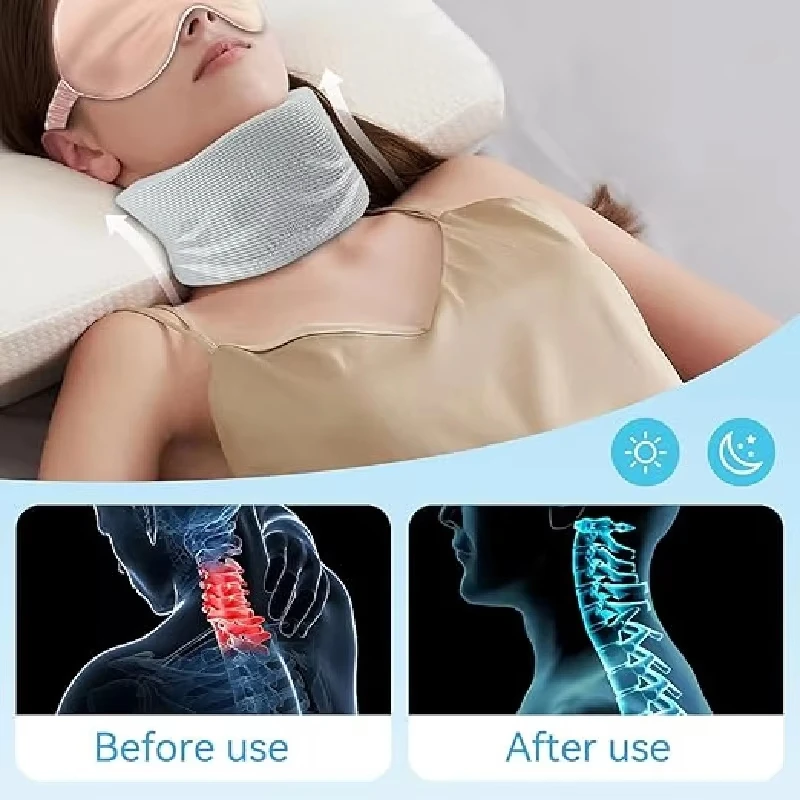1/2pc Neck Brace Adjustable Neck Support Cervical Sponge Neck Protector for Sleep Neck Brace Breathable Neck Support Neck Pillow