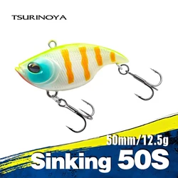TSURINOYA 50mm 12.5g Vibration Noise Fishing Lure TEMPTER 50S Sinking Winter Fishing Lure Pike Bass Saltwater Hard Bait Wobbler