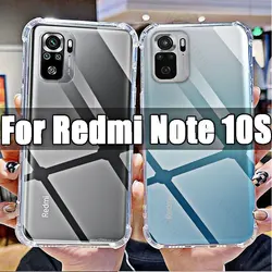 Soft Silicone Shockproof Clear Case for Xiaomi Redmi Note 10S Transparent Covers Shell for Redmi Note 10S 6.43
