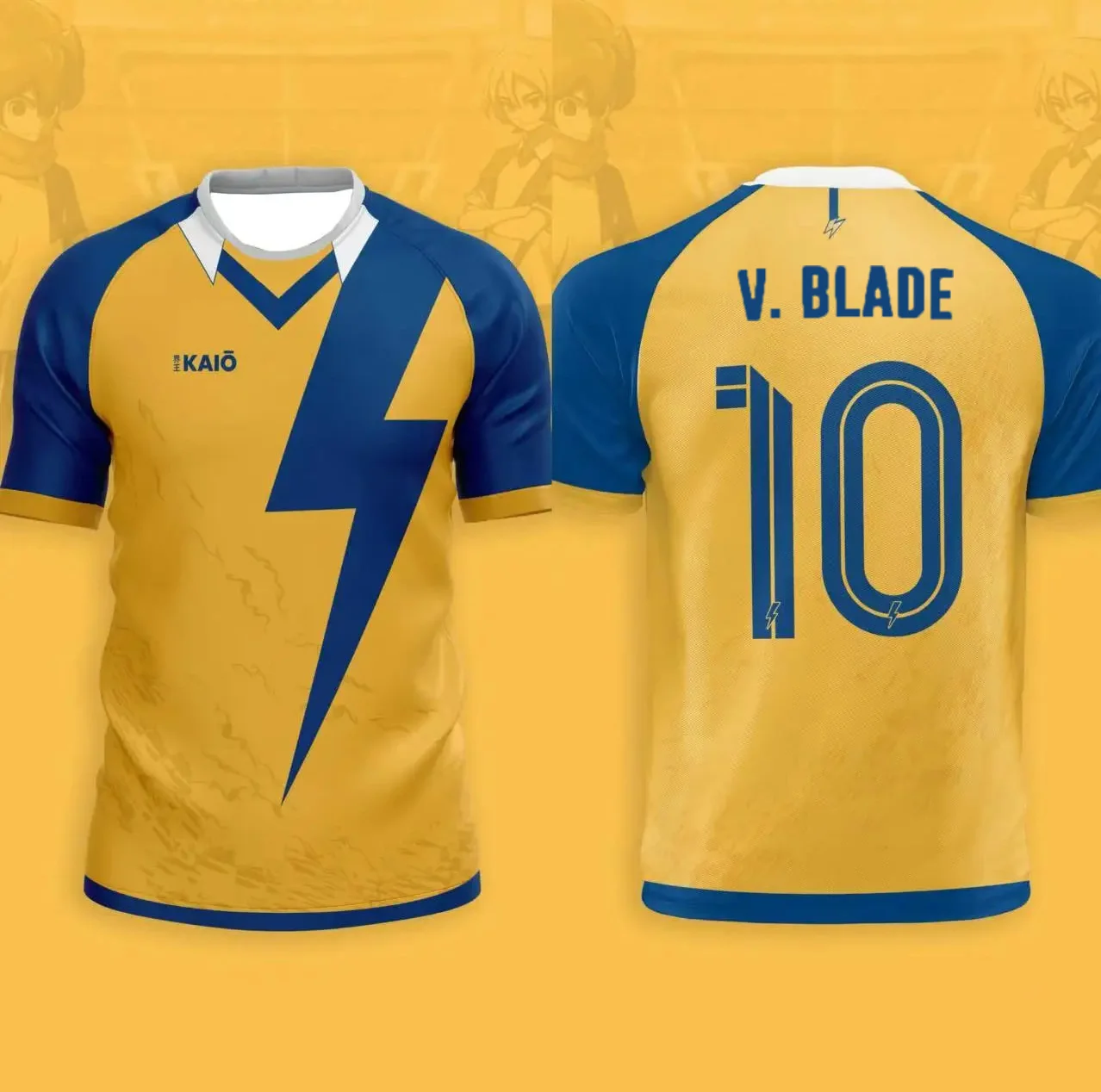 V.blade أنيمي تيز Inazuma أحد عشر جيرسي 2025 جديد الرجال ثلاثية الأبعاد كايو طباعة كرة القدم تي شيرت الصيف النساء الرياضة تيز Y2k كرة القدم القمم