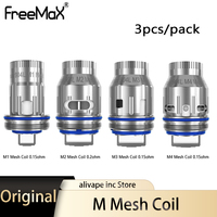 3pcs/pack Freemax 904L M Mesh Coil M1 0.15ohm/ M2 0.2ohm / M3 0.15ohm/ M4 0.15ohm For M Pro 2 Tank/ M Pro Tank / Maxus 200W Kit