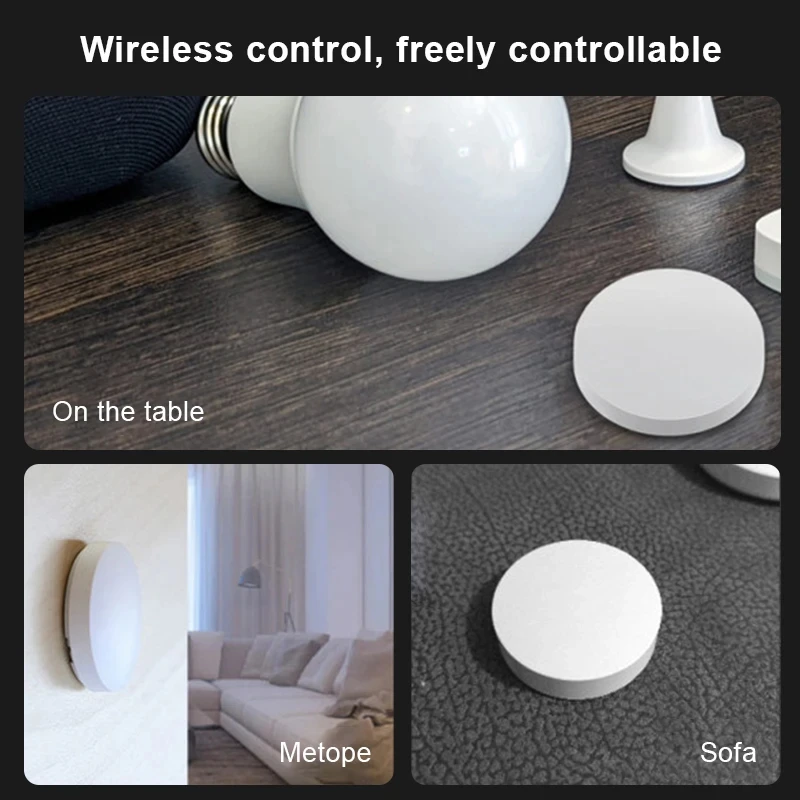 PTX Smart Switch Wireless Mini Switch Key Bluetooth Connection Remote Button smart Home Security Work With Xiaomi Mi home App