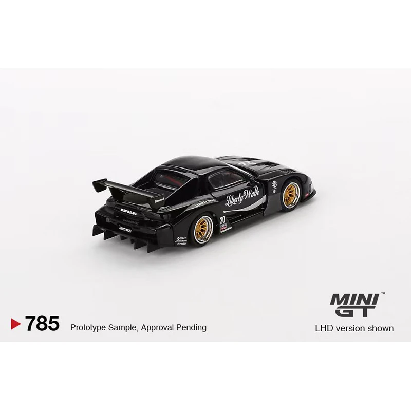 MINIGT 785 1:64 LBWK RX7 LB Super SilhouetteสีดําDiecast Diorama Collectionของเล่น