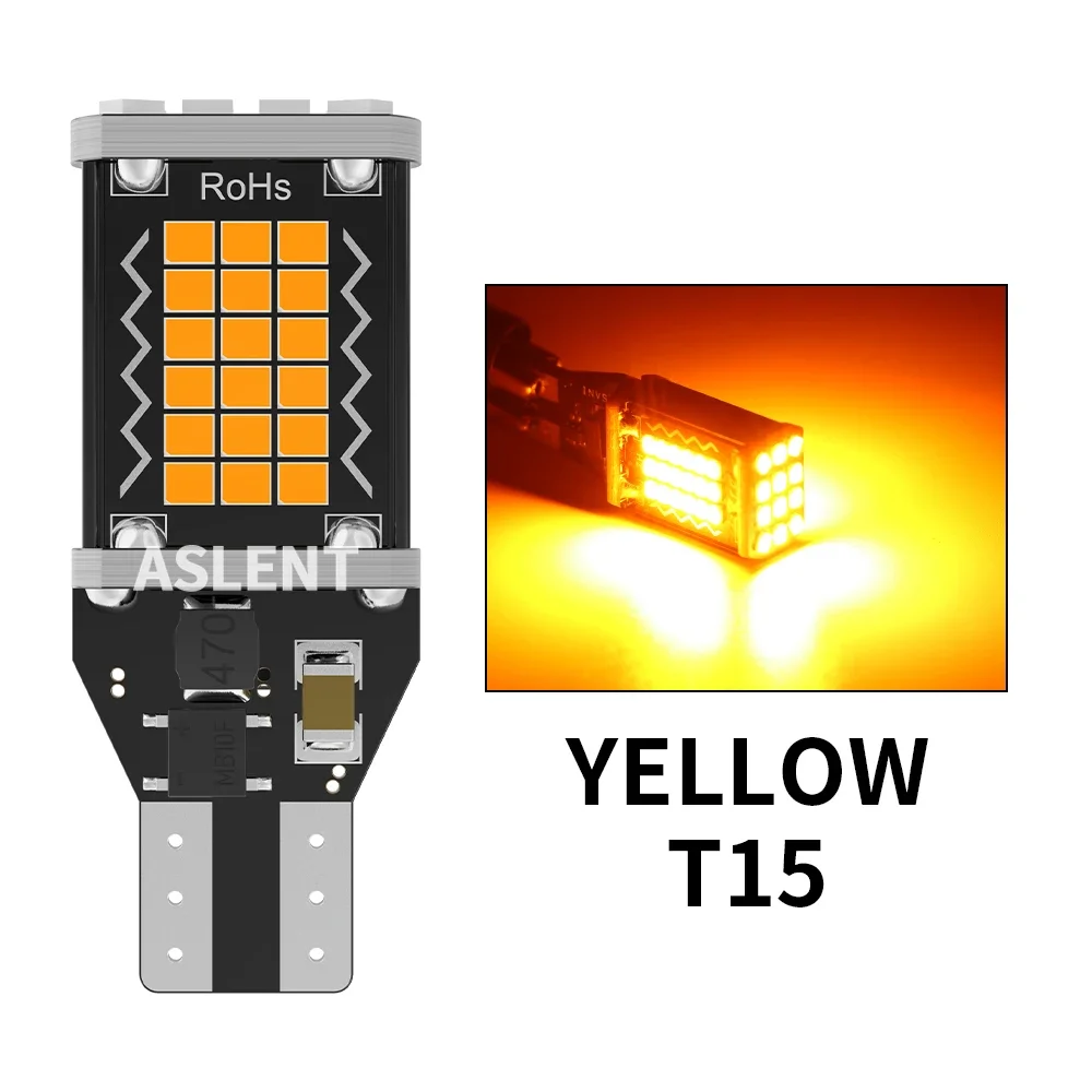 4x T15 W16W 921 912 T16 902 LED 2016 48smd Bulbs High Power Super Bright Replace for Car Reversing Light White Canbus Amber Red