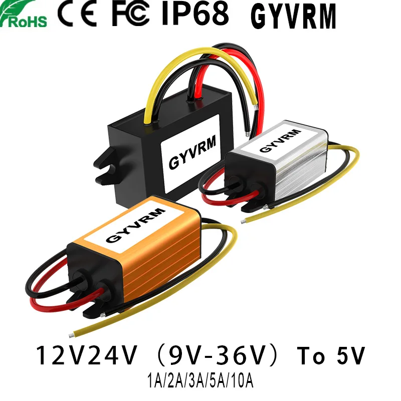 

Transformer DC 12V24V to 5V 1A2A3A5A10A Converter Step-down Module Converter 12/5v Voltage Converter Step-down 24v to 5V for car
