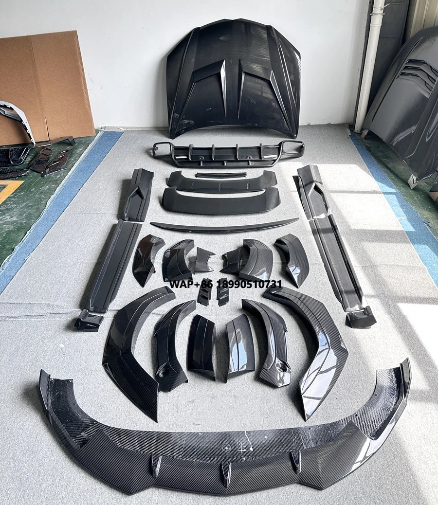 

Dry Carbon Fiber Front Lip Side Skirts Rear Spoiler Diffuser Hood Body Kit for Urus Upgraded 1016 Style Wide Body Kit