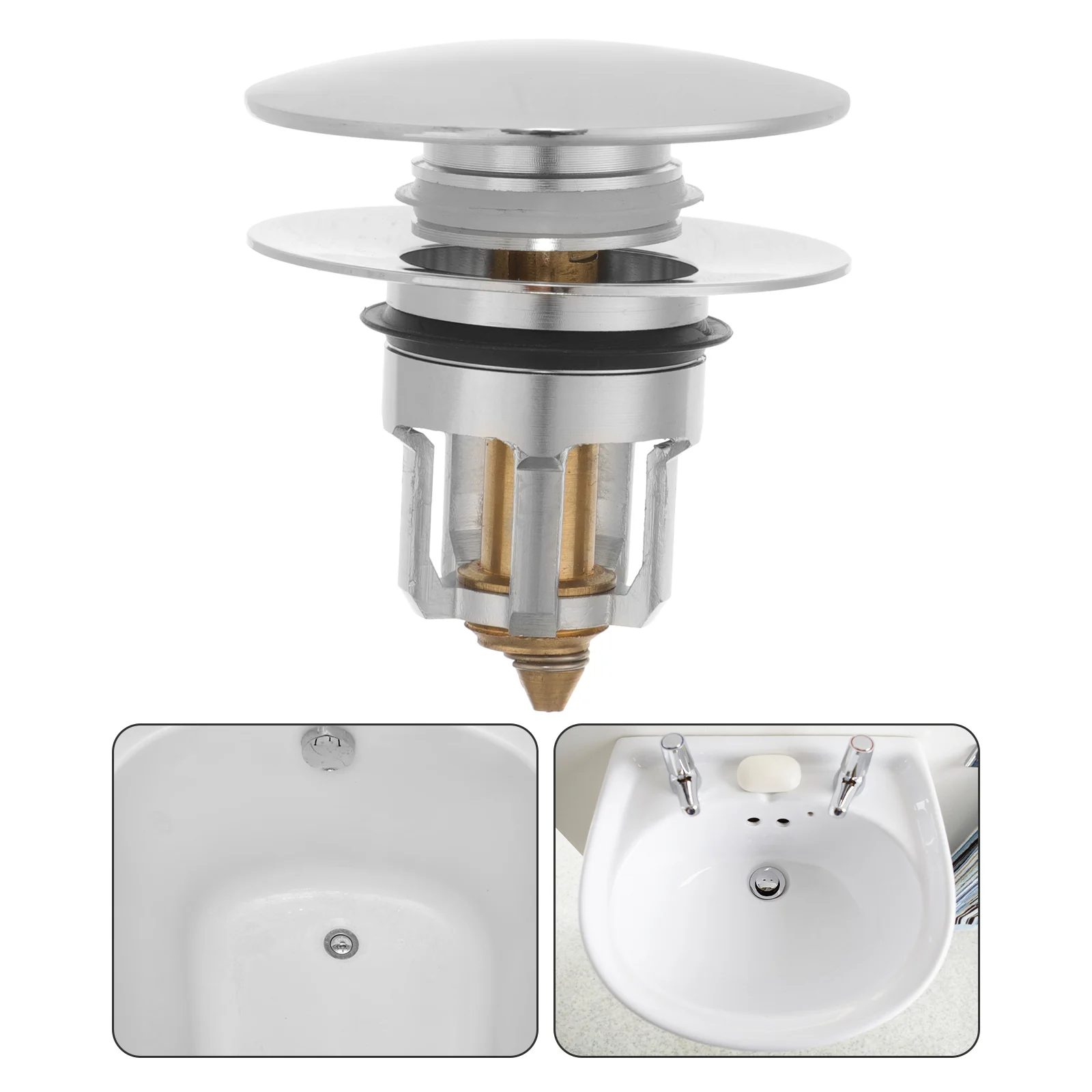 حمام من الفولاذ المقاوم للصدأ بالوعة التوصيل استبدال ترتد الأساسية تصميم السلس تدفق استنزاف تصفية ل بالوعة سدادة حوض الحمام #1