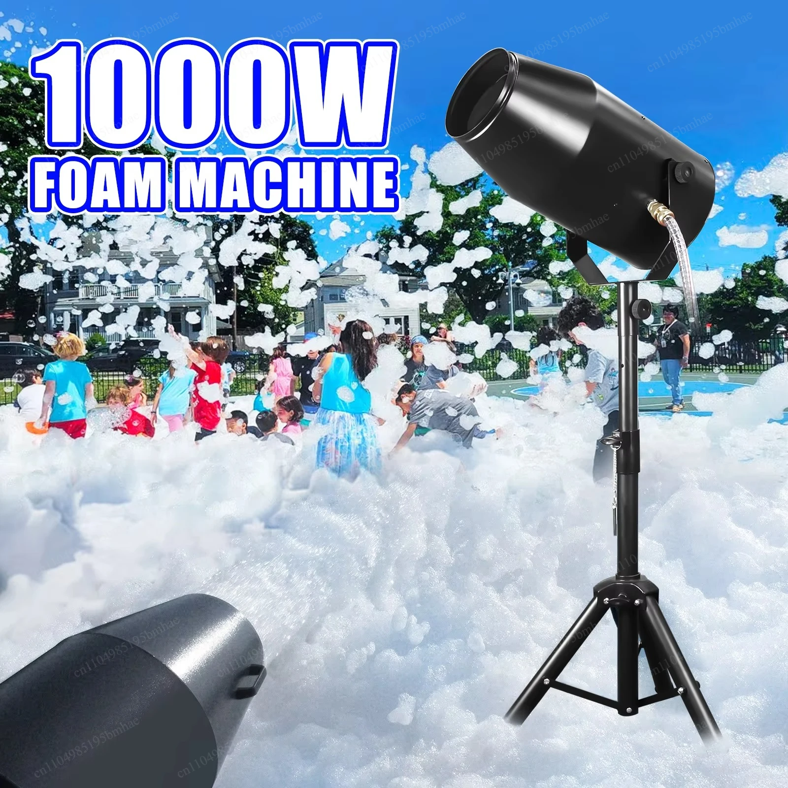 

Electric foam cannon jet for pool parties, metal and iron