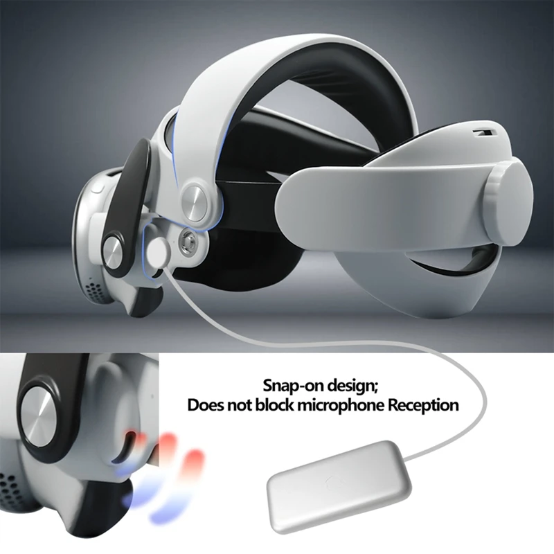 Cinghia per la testa regolabile per Vision Pro, migliora gli accessori VR per cuffie in spugna confortevoli e sostituibili