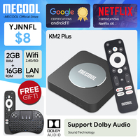 MECOOL  Android TV Box KM2 Plus 4K Amlogic S905X4 2G DDR4 Ethernet WiFi Multi-streamer HDR 0 TVBOX Home Media Player Set Top Box