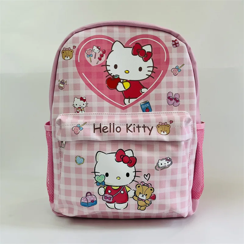 Anime Sanrio Hello Kitty Cartoon School Backpack Kawaii Pink Small School Bag for Primary School Students Children's Backpack