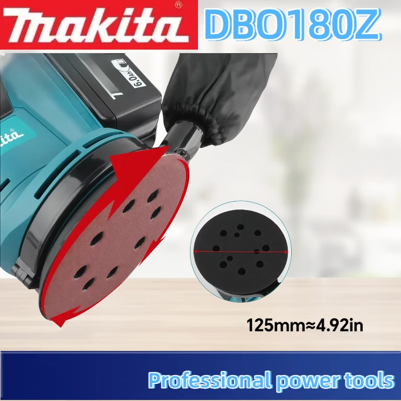 ماكيتا DBO180z ماكينة الصنفرة القابلة لإعادة الشحن ببطارية ليثيوم 18 فولت ماكينة تلميع النجارة مطحنة الرمل المعجون #6