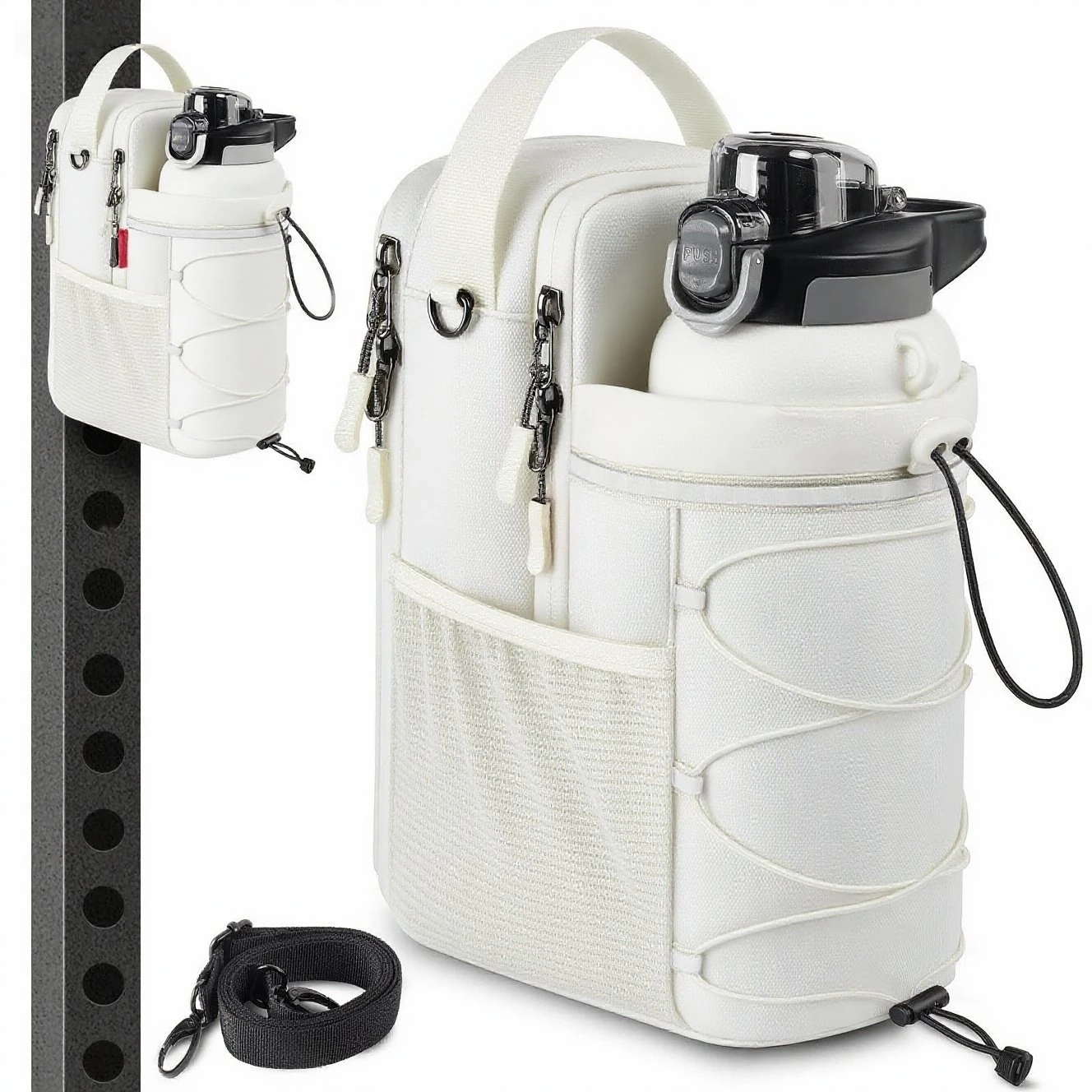 

High-quality fitness bag sleeve new design oblique span magnetic bottle bag fashion casual fitness accessories