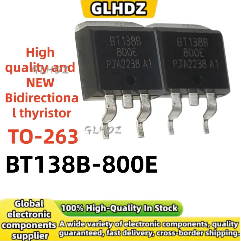 High quality 10-50PCS BT138B-800E TO-263 Bidirectional thyristor In the warehouse