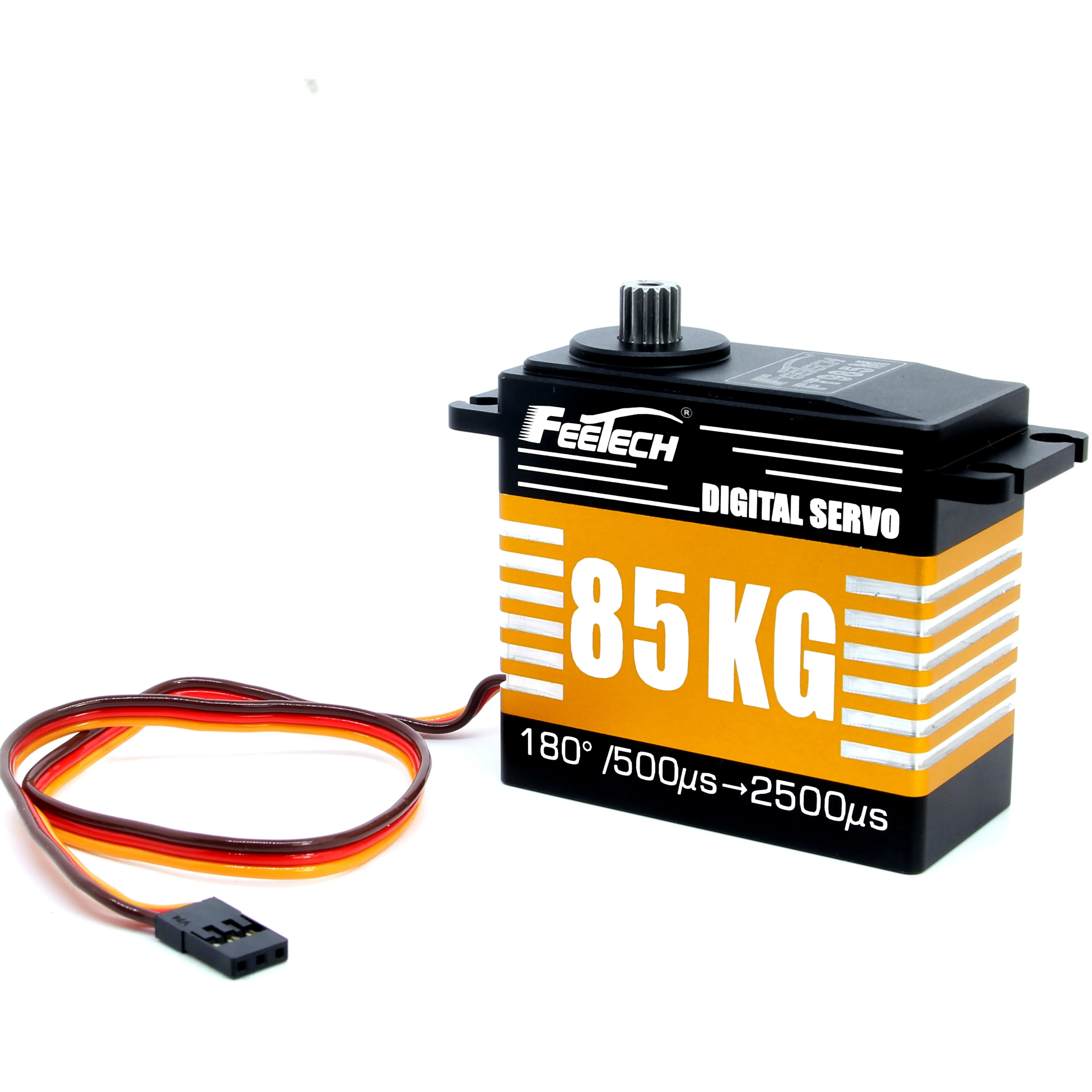 เซอร์โวมอเตอร์ดิจิตอล 12V 80 กก. พร้อมแขนเซอร์โว 15T เกียร์โลหะ สำหรับรถบังคับวิทยุ ของเล่น 180 องศา กันน้ำ ความปลอดภัยสูง รีโมทคอนโทรล คอมพิวเตอร์ DIY