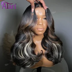 Highlight Brown Blonde 13x6 Lace Frontal Body Wave Wig Transparent 13x4 Human Hair Wigs for Women 5x5 Brazilian Lace Closure Wig