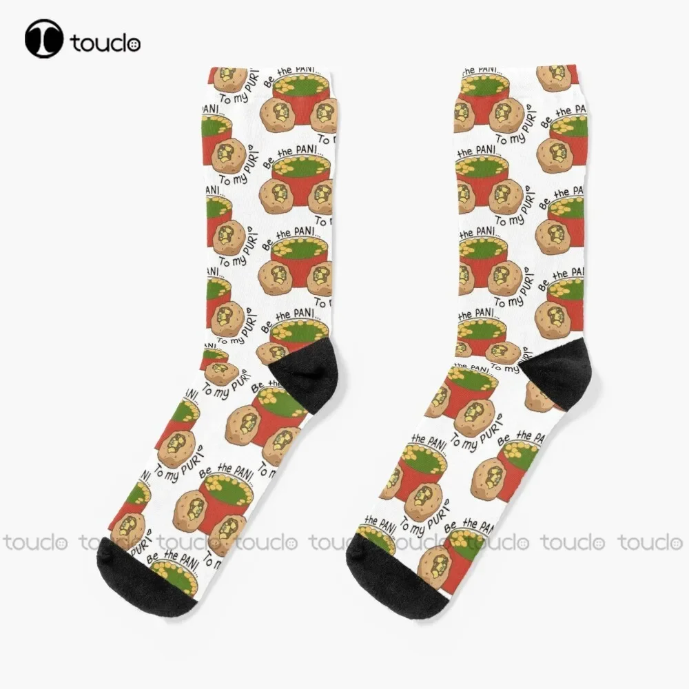 Be The Pani To My Puri Socks Slouchy Socks For Women Cartoon Comfortable Best Girls Sports 360° Digital Print Custom Gift Retro