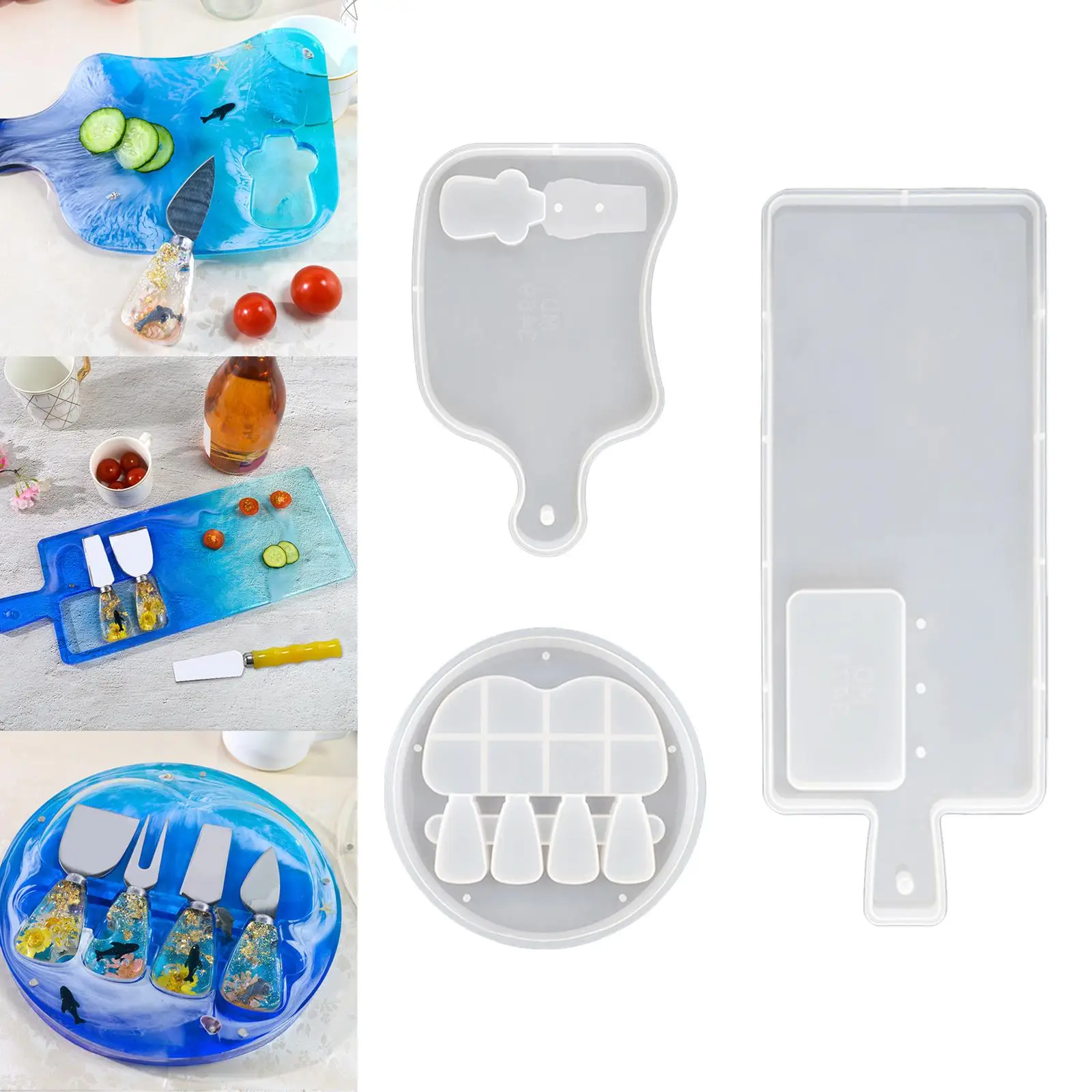 

Knife & Fork Molds for Resin Casting Western Food Set Handle for Kitchen