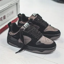 Men's Run Sneaker Walking Leather Shoes Youth Casual Cricket Shoes Fashion Trend Board Shoes Comfort Skateboard Shoes