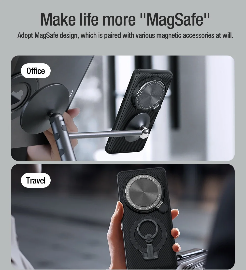 

Магнитный чехол Nillkin для Xiaomi 15 Ultra 5G Camshield с подставкой для камеры, чехол для Xiaomi Mi 15 Ultra, чехол для объектива