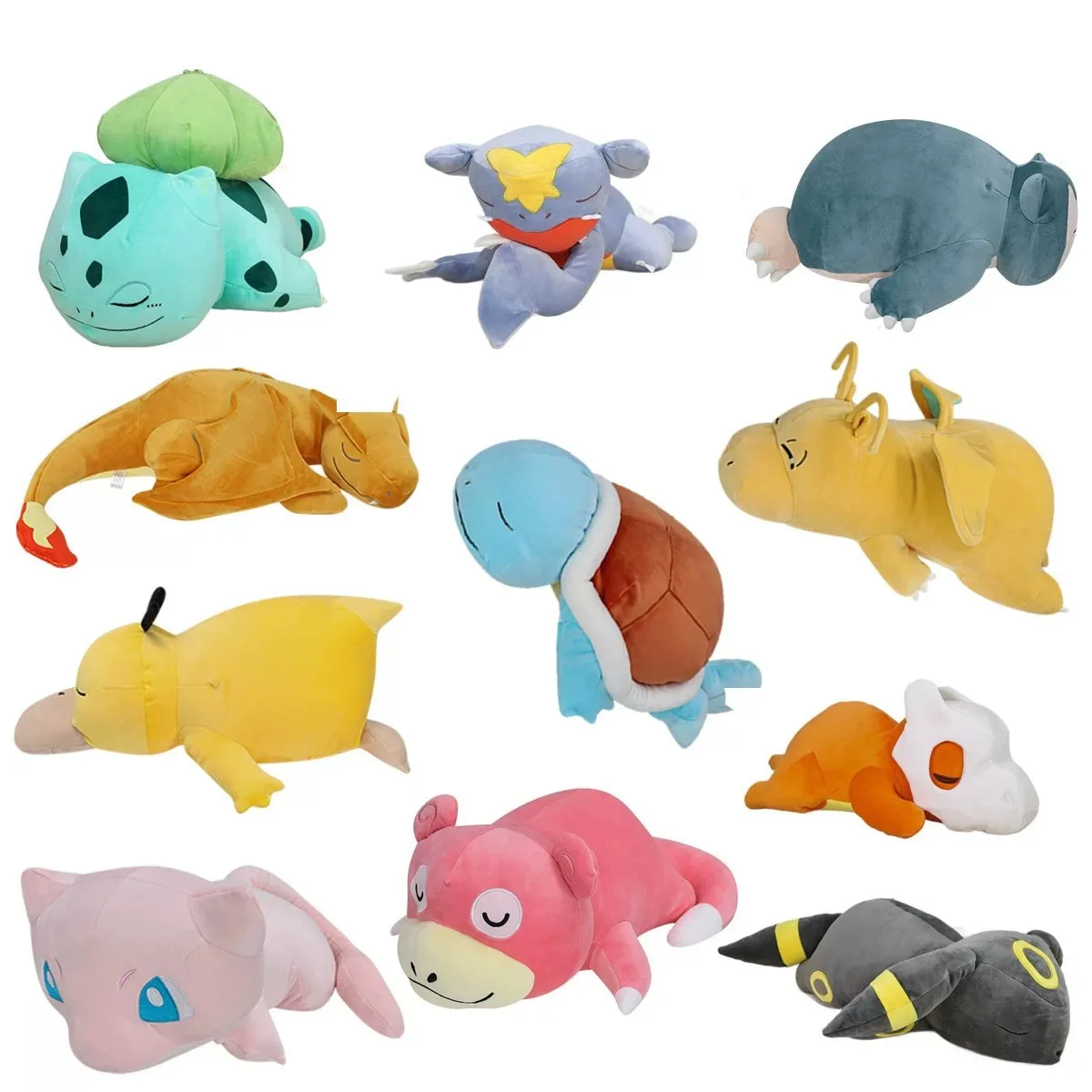 

Kawaii Pokemon Eevee плюшевая кукла Vaporeon Lucario Cubone Charmand Slowpoke Chikorita Ponyta Psyduck Sylveon Sleep Peluche Toy