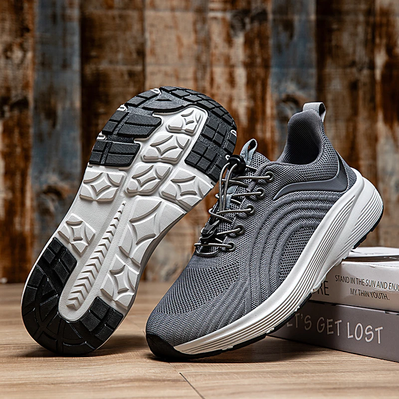 

Four Seasons Men's Shoes 2025 New Breathable Mesh Thick soled Sports Shoes for Youth Versatile Casual Running Shoes