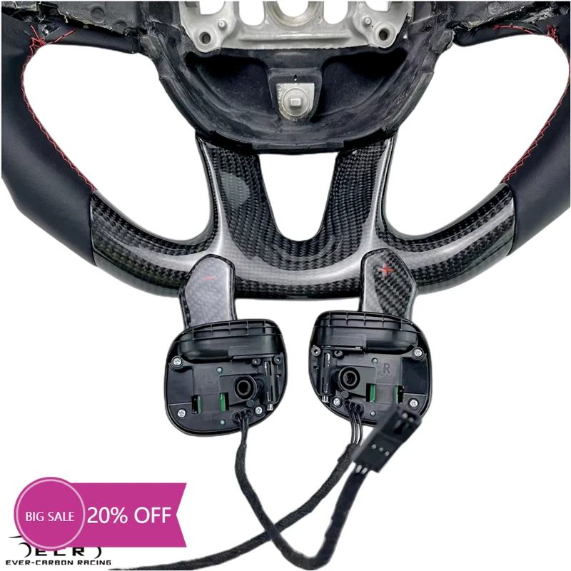 

Ever-Carbon Racing ECR Personal Tailor Carbon Fiber Steering Wheel Paddle Shifters for Dodge Wheel Paddle Shifter