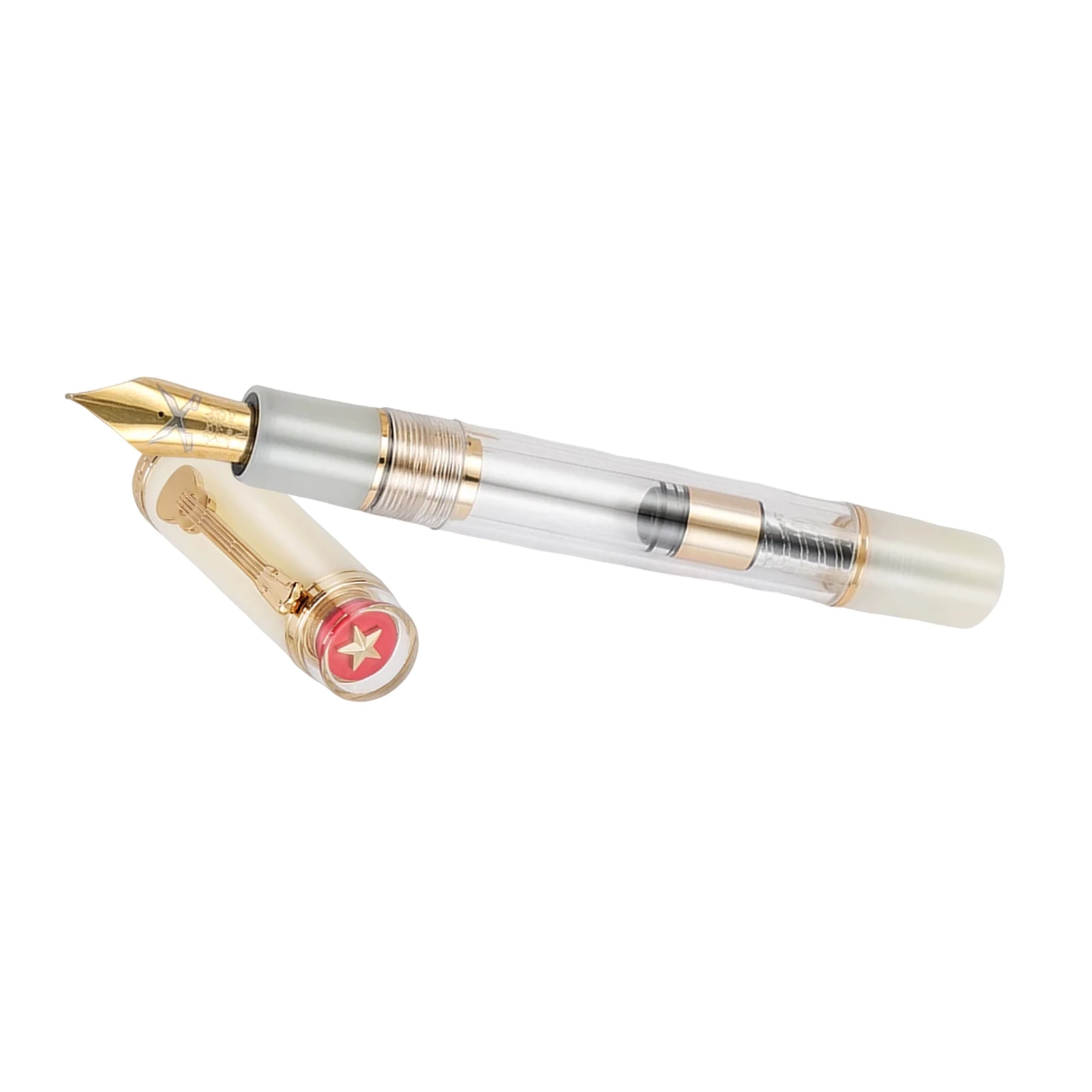 

Jinhao 1935 Fountain Pen Transparent White Resin with F/M Nib Set for Calligraphy Gift