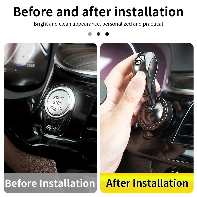 Car One-Touch Start Button Push Start Auto Ignition Button Cover For Morris Garages MG 6 3 5 7 TF ZR ZS HS GS GT Hector RX5 350 view 4