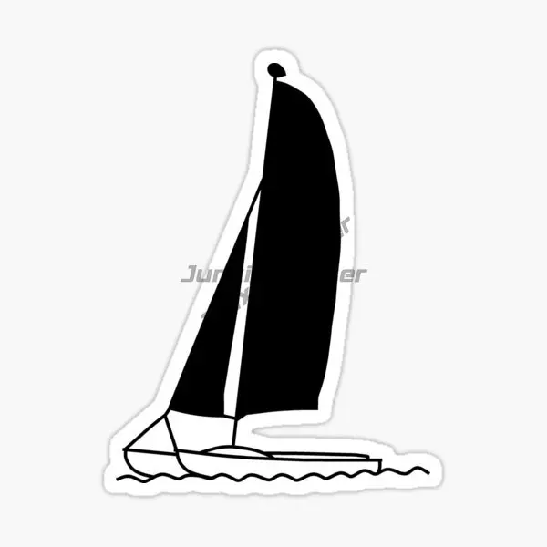 Sailboats Surfboard Surfing Travel Vacation Creative PVC Waterproof Stickers Accessories for Decorate Car Suv Camper Off-road