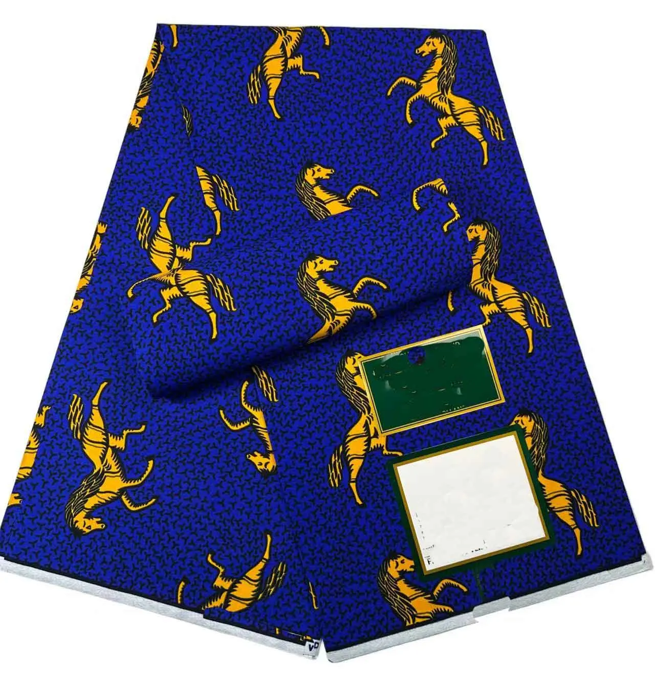 100% قطن 6 ياردات شمع كلاسيكي حقيقي مضمون قماش طباعة شمع حقيقي هولندي hollandais pagne أفريقيا فستان #1