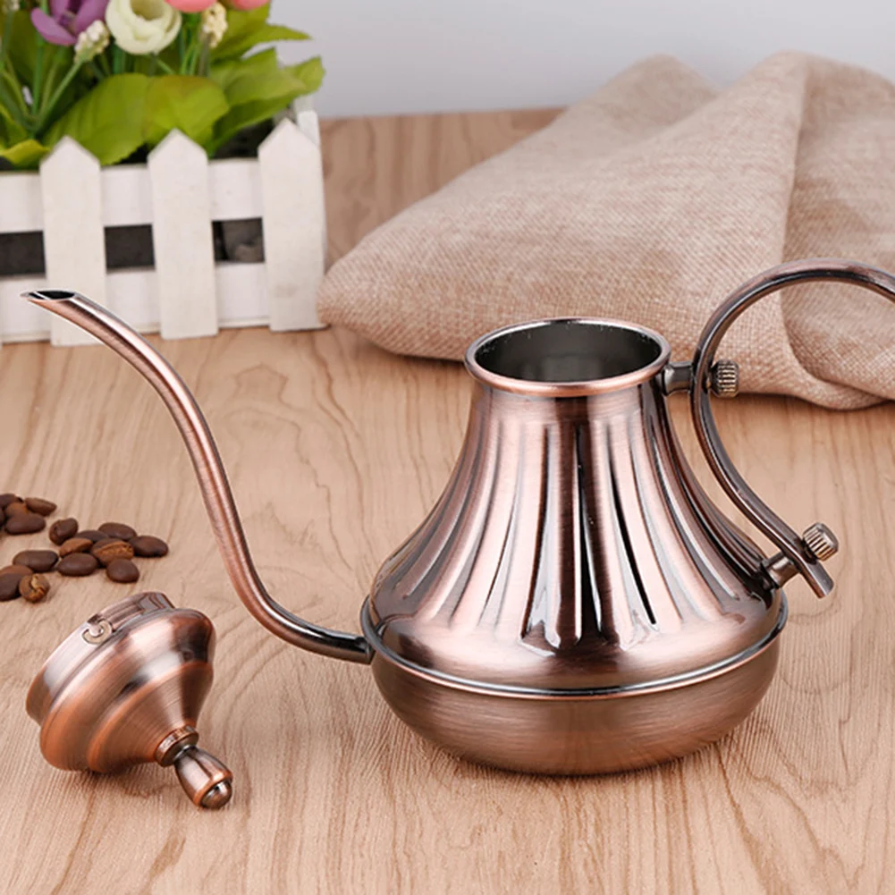 Bronzen Koffie Hand Gietpot Hand Gieten Koffiepot Smalle Mond Pot Koffie Hand Gieten Theepot 650 ml/900 ml Koffiezetapparaat