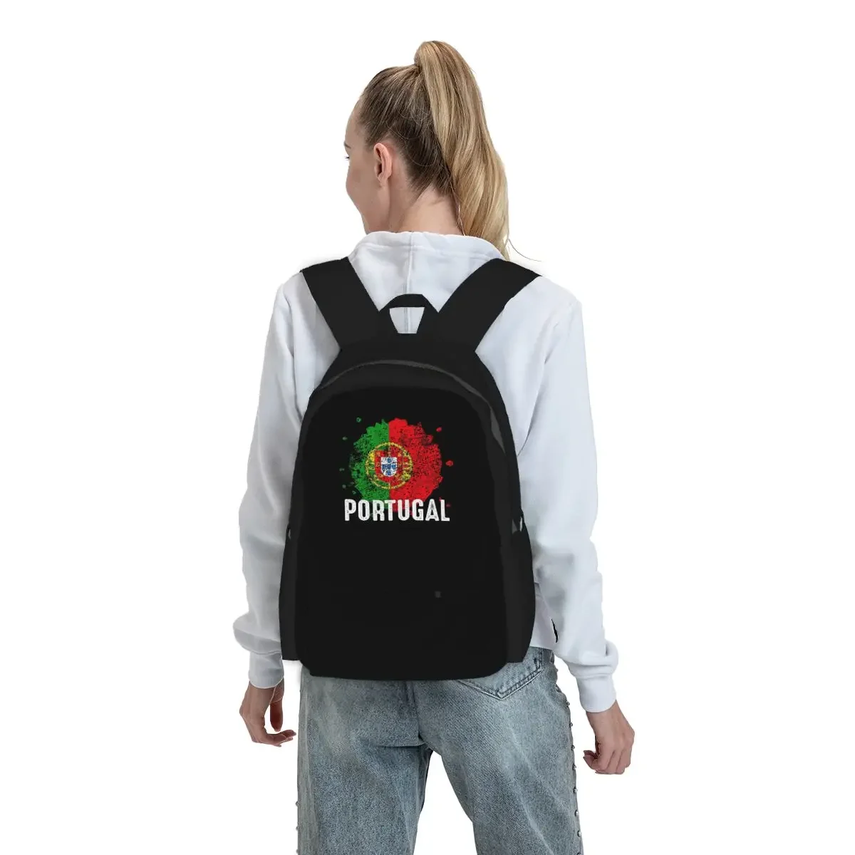 

Flag Of Portugal Backpack Boys Girls BookBag Children School Bag Laptop Shoulder Bags for Men Women