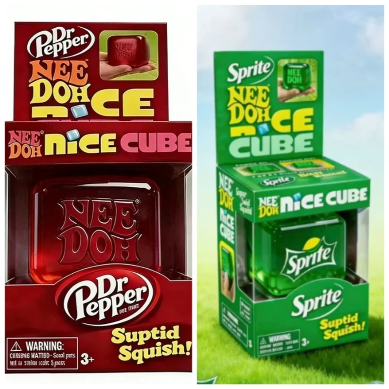 Schylling Needoh Nice Cube Sensory Restlessness Cube Stress Relieve Anxiety Sensory Tool Attention Deficit