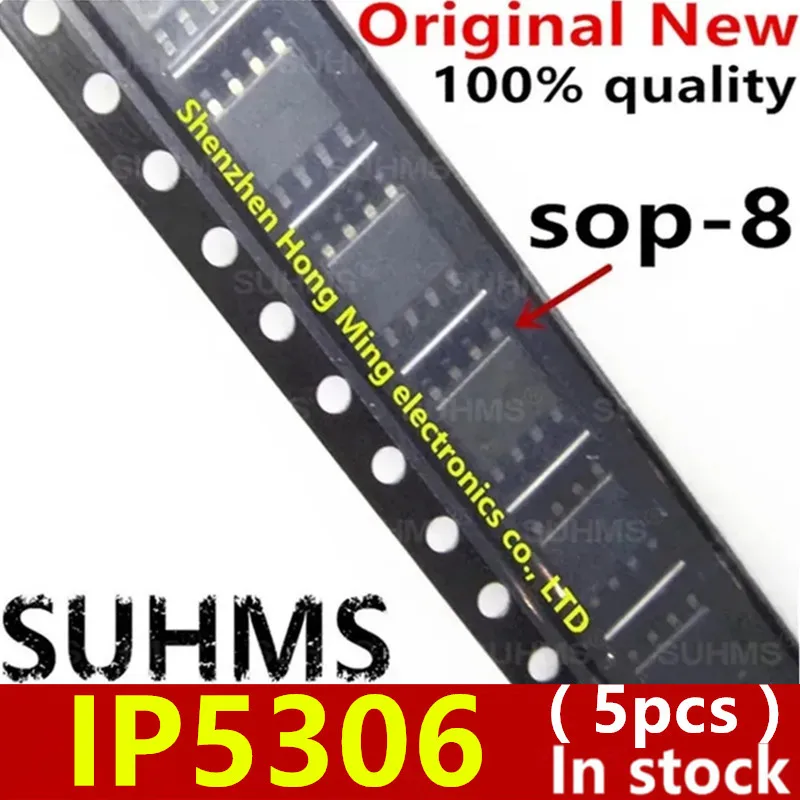 (5piece)100% New IP5306 sop-8 Chipset