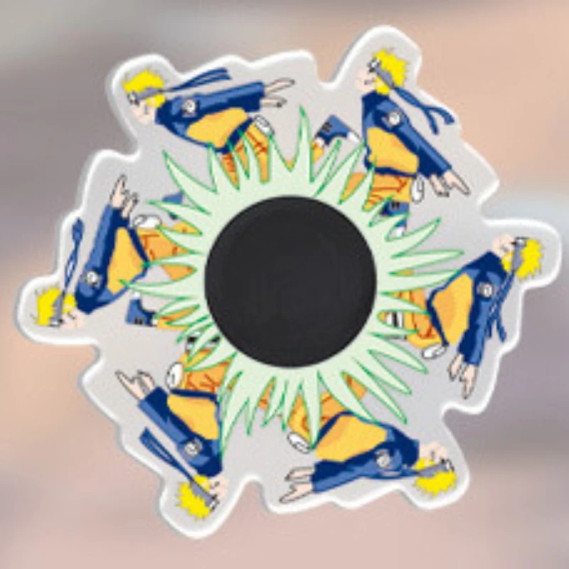 Spinner de Dedo de Anime Naruto, Juguete Antiestrés, Spinner de Dedo Divertido de Uchiha Sasuke y Naruto, Regalo para Niños