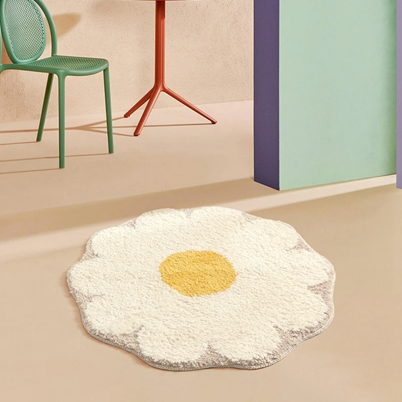 Flower Bedroom Carpet Bathroom Absorbent Floor Mat Living Room Carpet Area Floor Mat Anti-Slip Mat Door Mat Home Decor