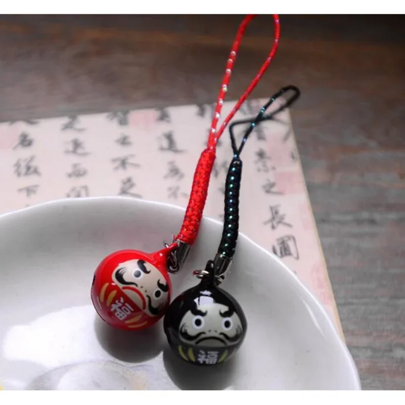 Japan JDM Lucky Keychain Bell Key Ring Fortune Cat Keyring Wealth Health Attraction Gift Shopping Bag Decoration Car Accessories