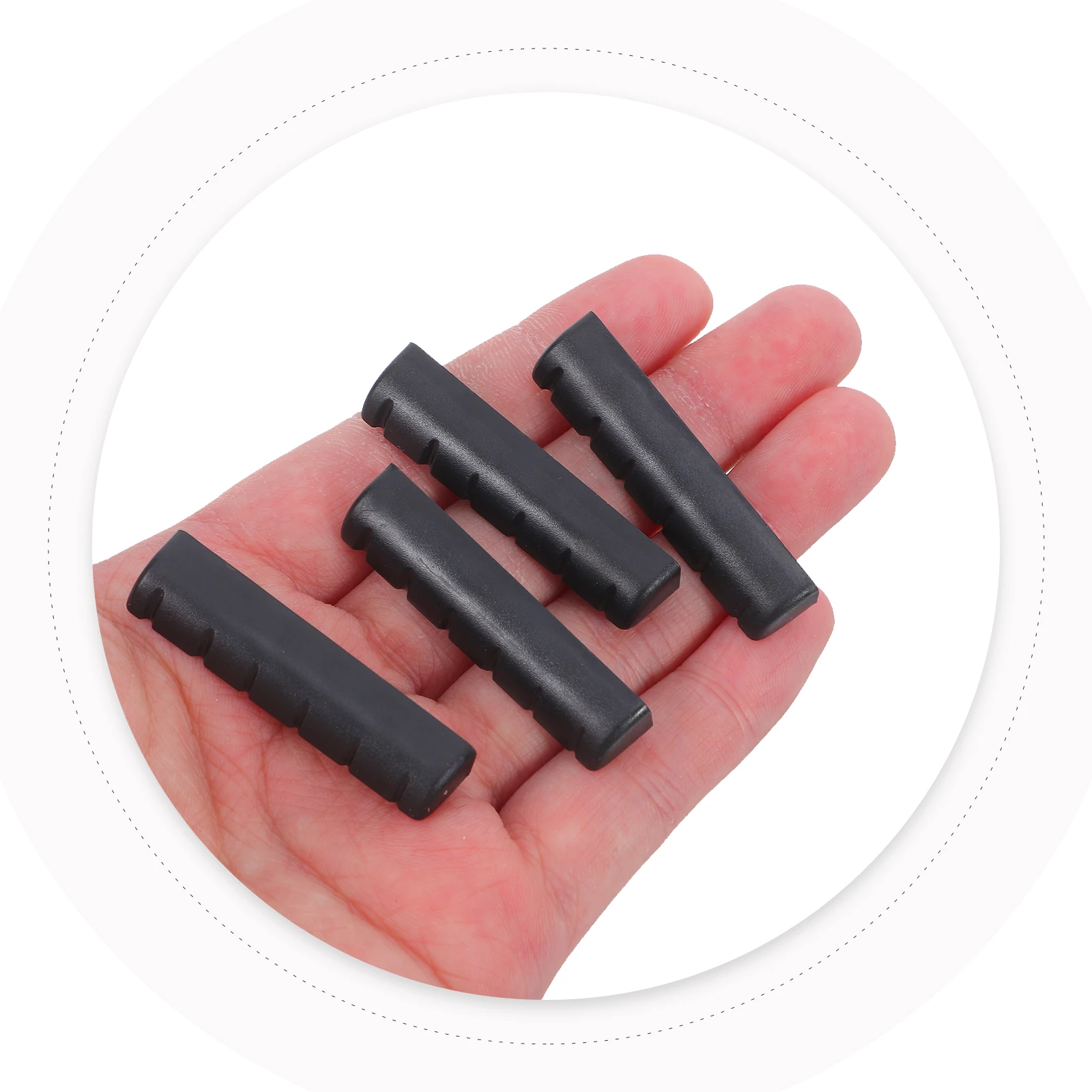 

4 Pcs Guitar Accessories Electric Nut Bridge Parts Saddle Classical Acoustic Plastic Replacement Bone Bass