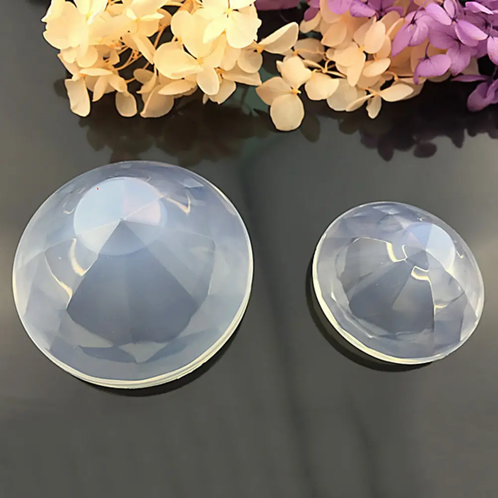 2Pcs Diamond Making Mold Silicone DIY Mold for Epoxy Resin Crafts Crystal Drop Desktop Decor Parent-Child Activity Educational