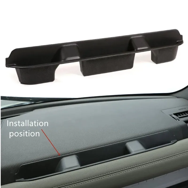 

For Land Rover Defender 110 2020-2022 Car Co-pilot Storage Box Armrest Central Box W/ Non-slip Pad ABS Auto Interior Accessories