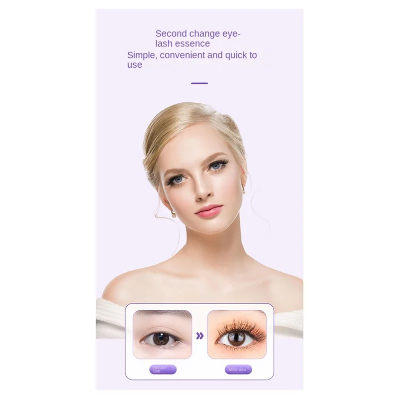 A84X-Rizadores de cílios elétricos USB recarregável aquecido modelador de cílios com pente, 3 modos de aquecimento branco