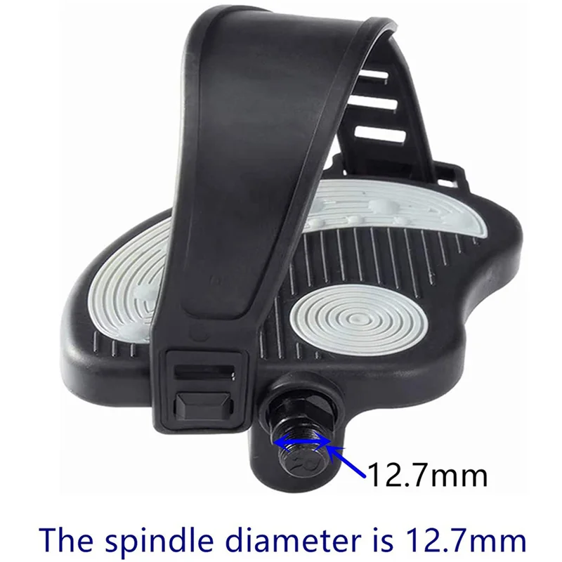 

A06F-4X Exercise Bike Pedals With Straps For Spin Bike And Indoor Stationary Exercise Bike, 1/2Inch