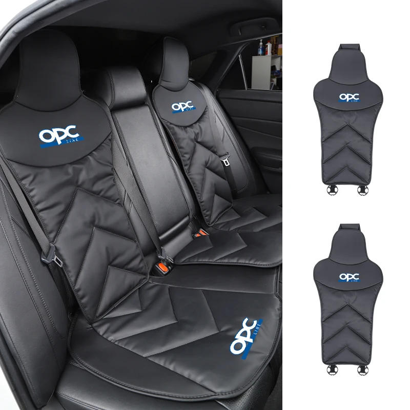 Car Seat Cover Front Rear Seat Leather Cushion Pad Protective Mat For OPEL OPC Line Astra H J K Zafira B Corsa D Insignia Mokka