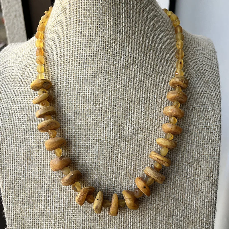 Yoowei Halskette aus 100 % Naturbernstein als Geschenk, europäische baltische Original-Medizinperlen, wunderschöner, einzigartiger Heilschmuck-Lieferant – Detail 30